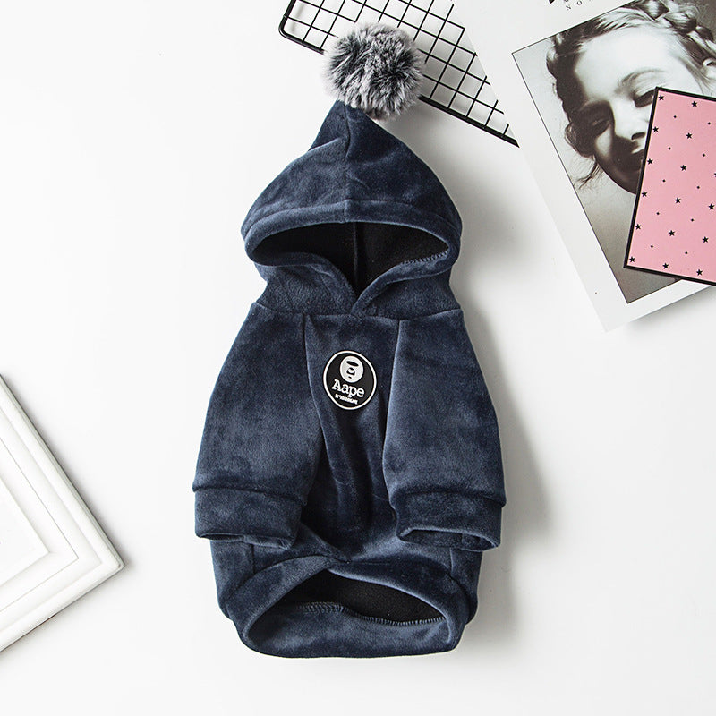 Flauschiger Hoodie mit Zipfelmütze