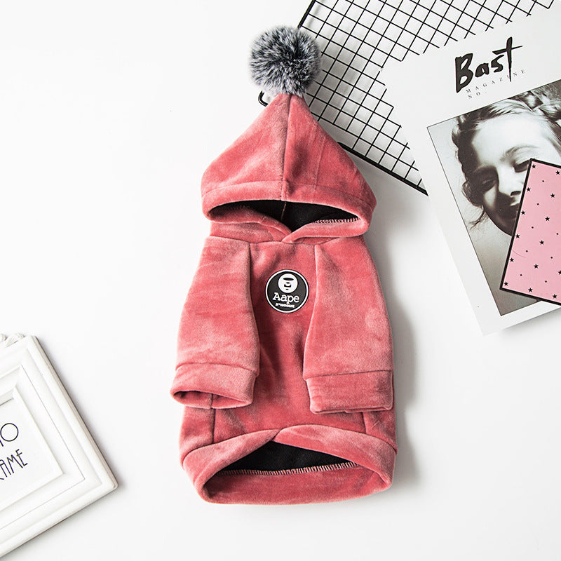 Flauschiger Hoodie mit Zipfelmütze