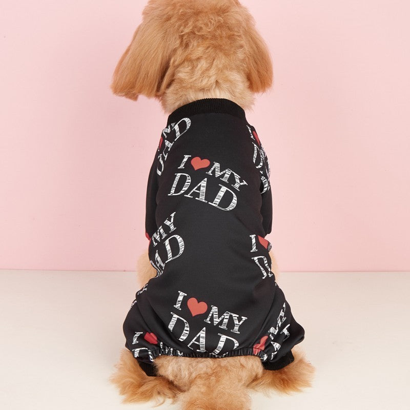 Süsser "I love Mom" / "I love Dad" Jumpsuit