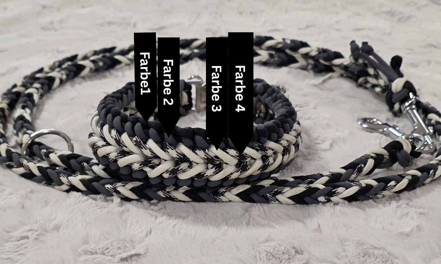 Paracord Halsband Stubborn Milow 4-farbig