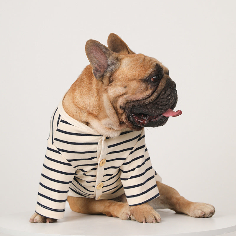 Leichter Hundesweater mit Knopfleiste