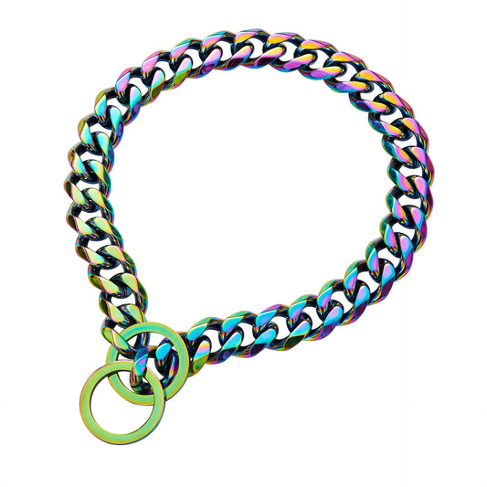 Farbiges Edelstahl Halsband