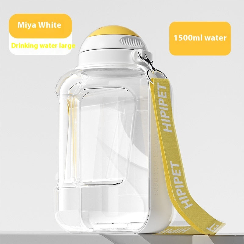 Tragbarer Wasser- und Futterspender mit integriertem Napf
