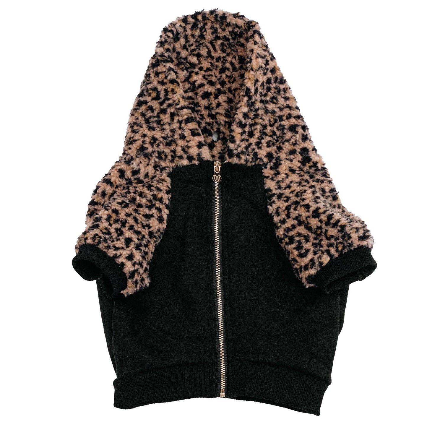 Teddy-Hoodie im Leolook