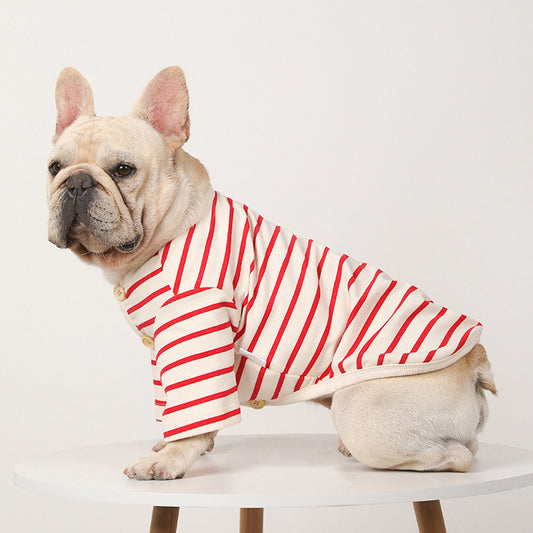 Leichter Hundesweater mit Knopfleiste