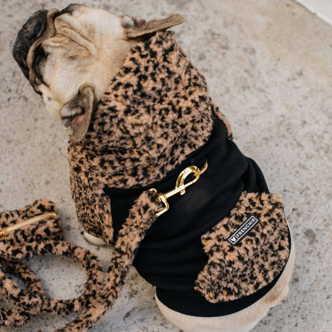 Teddy-Hoodie im Leolook