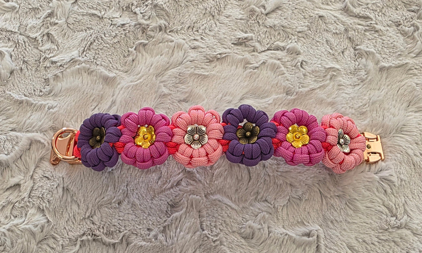 Paracord Halsband Flower